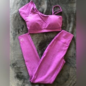 Bombshell Adore two piece lavender workout set